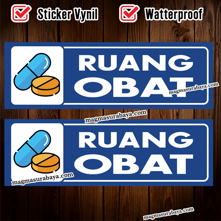 Stiker Ruang Obat Rumah Sakit Apotek Poli Klinik Lazada Indonesia