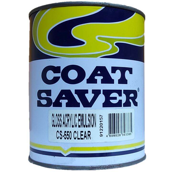 Coat Saver Gloss Acrylic Emulsion CS550 Clear 1L Lazada PH