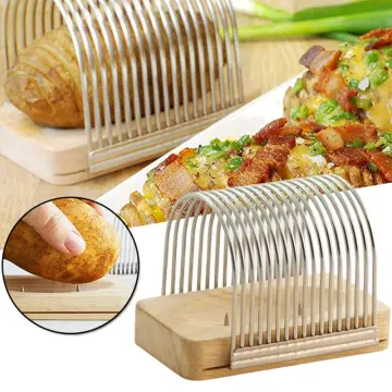 Hasselback Potato Slicing Rack Cutter Onion And Tomato Slicing Rack  Vegetable