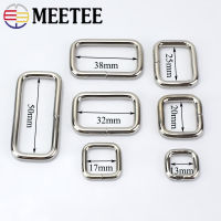 10Pcs 13-50mm Rectangle Metal Buckles Webbing Belt Ribbon Buckle Clasp Handbag Strap Clips Adjuster ring hook DIY Accessories