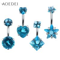 【CW】 AOEDEJ 4 Pcs/Lot 9 Colors Belly Piercings Navel Piercing Lot Jewelry