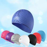 Adult Swim Cap Silicone Waterproof Mens and Womens Water Drop Caps Printed Logo High Spring Long Hair Protection Large Size