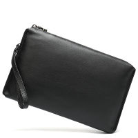 New Genuine Leather Multifunctional Men Long Wallet Cow Leather Zipper Money Clip Male Simple Business Clutch Bag Cellphone bags