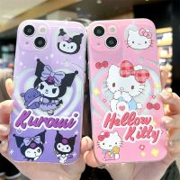 Hello Kitty Kuromi เคสโทรศัพท์สำหรับ iPhone 14 Pro Max 14 Plus 13 Pro Max 12 Pro Max 11 Pro Max ฝาหลังโทรศัพท์ TPU แบบนิ่มซิลิโคนกันกระแทกสำหรับ iPhone 13 Mini 12 XR XS Max 7 8 Plus