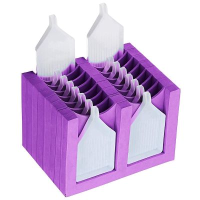 64 Slots Diamond Painting Tray Organizer Diamond Painting Accessories Tray Diamond Painting Tools Kits Organizer Purple