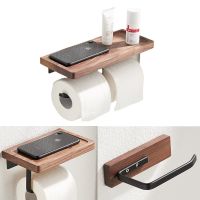 1pcs Toilet Paper Holder Wooden Napkin Holder Tissue Box Paper Holder Roll Paper Storage Rack Roll Paper Accessories