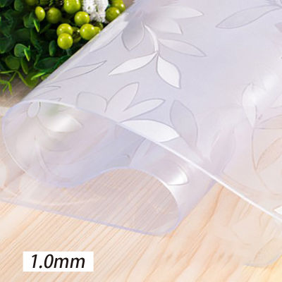 PVC Table Mat Waterproof Rugs Soft Glass Kitchen Dining Table Transparent Oilproof Tablecloth Cover for Rectangular Table 1.0mm