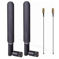 2 x 8dBi 2.4GHz 5.8GHz Dual Band WiFi RP-SMA Male Antenna 2 x 35CM U.FL/IPEX to RP-SMA Pigtail Cable for WiFi Router Wireless