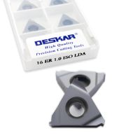 DESKAR 16 ER 1.0 ISO LDA ทังสเตนคาร์ไบด์แบบถอดเปลี่ยนได้เครื่องกลึงเกลียวสําหรับตัวยึดเครื่องกลึงเกลียว