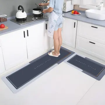 Floor Mat Water Absorption Oil Absorption Non-slip Mat For Kitchen