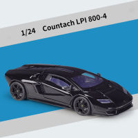 WELLY 1:24 Lamborghini Countach LPI800ล้อแม็กรถยนต์รุ่น D Iecasts และของเล่นยานพาหนะเก็บรถของเล่นเด็กของขวัญวันเกิด