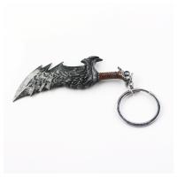 ZRM Fashion Of War 4 Keychain Kratos Axe Demon Knife Weapons Chain Chaveiro Men Keyring Car Accessory