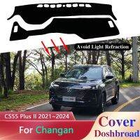 ถาดรองพลาสติกโปร่งใสครอบแผงหน้าปัดรถยนต์สำหรับ Changan CS55 Plus II 2021 ~ 2024 2022แผ่นพรมปูพรม2023อุปกรณ์กันแดดป้องกันการลื่นแบบกำหนดเอง