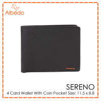 กระเป๋าสตางค์/กระเป๋าเงิน/กระเป๋าใส่บัตร ALBEDO 4 CARD WALLET WITH COIN POCKET รุ่น SERENO -SR00899