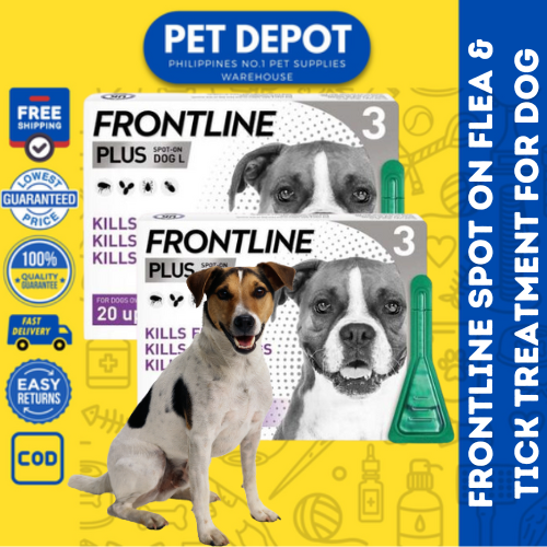FRONTLINE Plus Flea & Tick Treatment Large Dog 2040kg Lazada PH