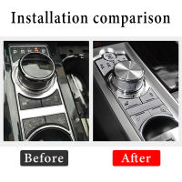 For 2012-2015 Jaguar XF gear button stickers stainless steel car interior accessories