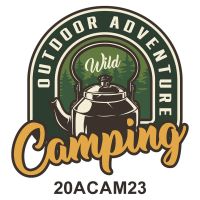 อาร์มรีด ติด เสื้อ ลายcamping แผ่นรีดติดเสื้อผ้า