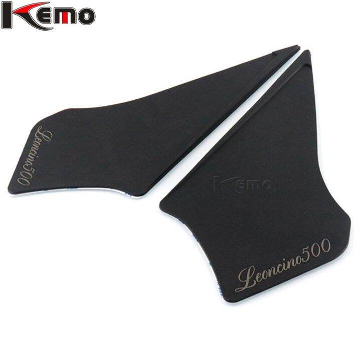 สำหรับ-benelli-leoncino-500-leoncino500-bj500ถังน้ำมันมอเตอร์ไซค์สติกเกอร์รูปลอกถังที่ยึดเข่าแก๊ส3m-ข้างแผ่นกันกระแทก