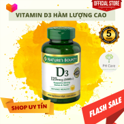 Viên uống bổ sung Vitamin D3 Nature s Bounty Vitamin D3 5000IU 400 viên