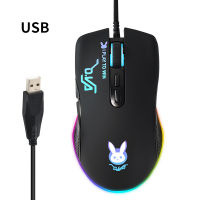 ประเภท C อินเตอร์เฟซ USB ไฟวิ่ง RGB ความคมชัดระดับมาโครเมาส์เล่นเกมส์แบบมีสายนาฬิกามือถือแท็บเล็ตแล็ปท็อป Shensong