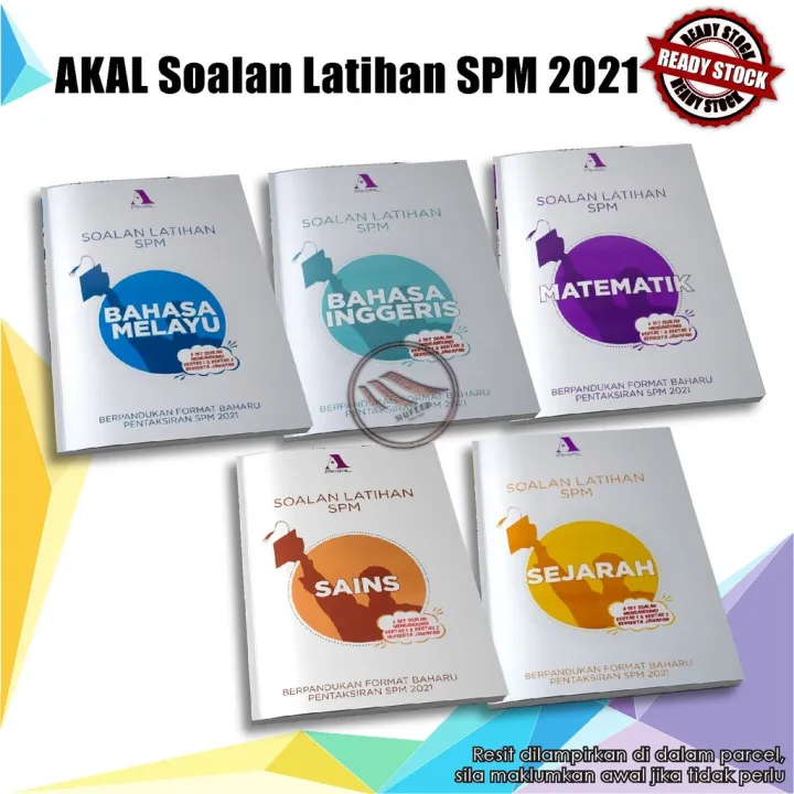 Siri Soalan Latihan Spm L Sejarah Matematik Sains English Bahasa Melayu L 2021 Akal Lazada