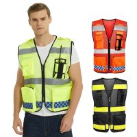 High Visibility Reflective Safety Reflective Vest Personalized Customized Night Cycling Work Clothes For Construction Workers