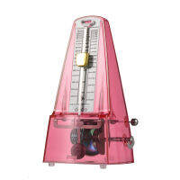 โปร่งใส Mechanical Metronome พร้อม Bell Wind Up เครื่องเมตรอนอมที่มีเสียงดัง Beat Selection ควบคุมความเร็วสำหรับกีตาร์เปียโนไวโอลินกลอง