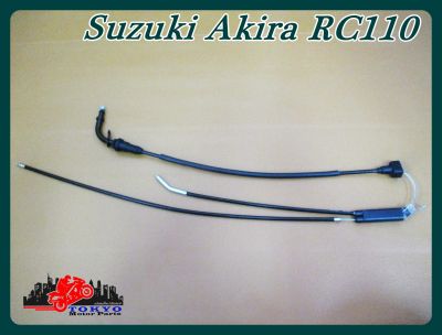 SUZUKI AKIRA RC110 THROTTLE CABLE SET "HIGH QUALITY" // สายเร่งชุด มอเตอร์ไซค์ซูซุกิ สินค้าคุณภาพดี
