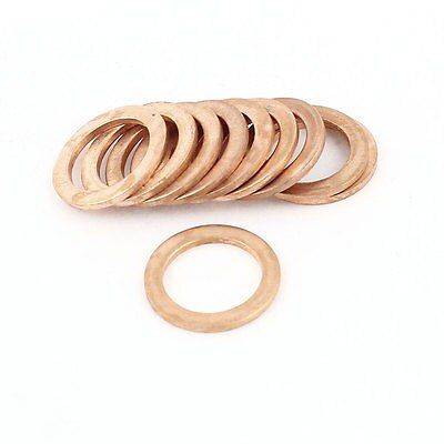 10pcs 14mm Inner Dia 1.5mm Thickness Copper Flat Washer Oil Brake Seal Fitting Nails  Screws Fasteners