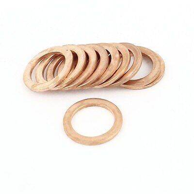 10pcs 14mm Inner Dia 1.5mm Thickness Copper Flat Washer Oil Brake Seal Fitting Nails  Screws Fasteners