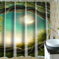 Waterproof Shower Curtain 3d Landscape Cartoon Animal Exquisite Pattern Curtain For Bathroom High Quality Bathroom Accessories