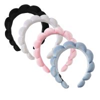 4Pcs High Skull Top Spa Hair Band For Women, Cute Terry Towel Towel Head Band For Skincare, Sponge Spa Headband For Washing Face