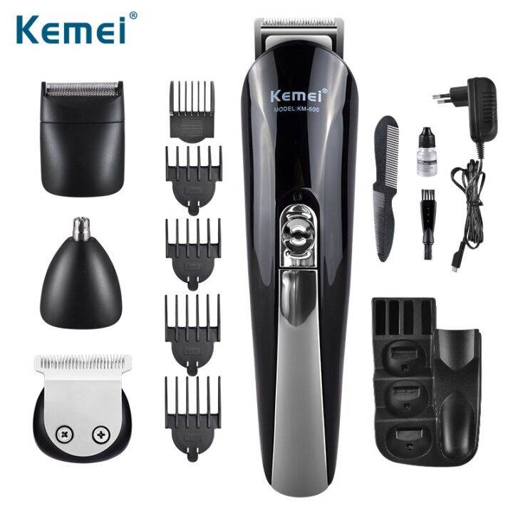 kemei-by-twosister-8-in1-รุ่น-km-500-ชุดเครื่องจัดแต่งทรงผม-ปัตตาเลี่ยน-ชาร์ตไฟได้-เครื่องโกนหนวด-ตัดขนจมูก