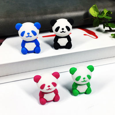 24 Pcs Cartoon Creative Panda Styling Eraser Gift Student Stationery Prizes Wholesale Kids Eraser