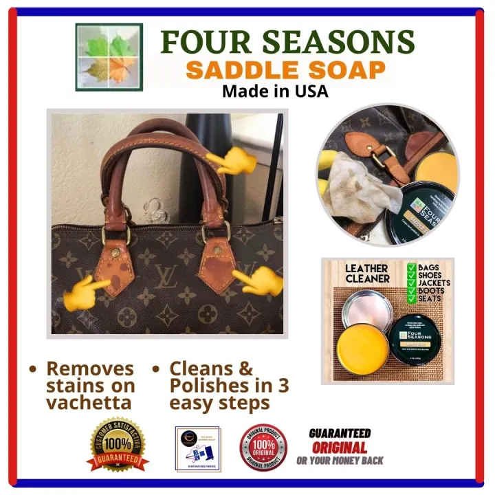 FOUR SEASONS SADDLE SOAP LEATHER CLEANER & POLISH for cleaning and