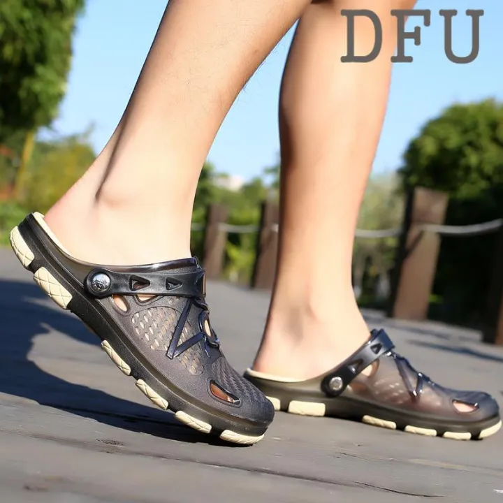 slip on velcro sandals
