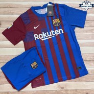 Áo Bóng Đá CLB Barcelona Sân Nhà 2021 - Chuẩn Mẫu Thi Đấu - Vải Polyester Gai Thái thumbnail