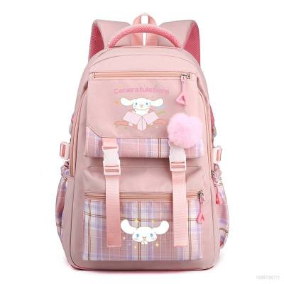Sanrio Cinnamon Backpack for Women Men Student Large Capacity Printing Fashion Personality Multipurpose Female Bags
