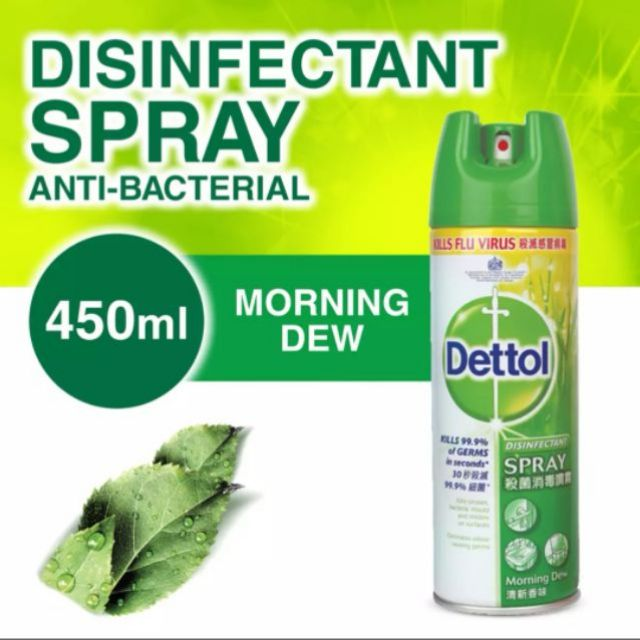 Dettol Antibacterial Germicidal Hygiene Liquid Disinfectant Spray 450ml