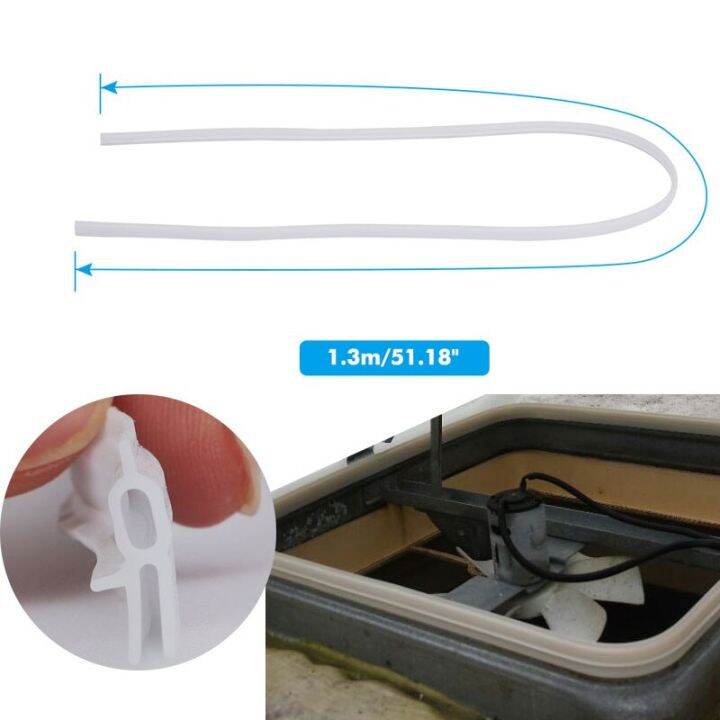 51" Rv Seal Replacement Roof Vent Seal Tpe Hengs Camper Part White Roof