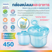 ของแท้ศูนย์ไทย100% Philips AVENT (ฟิลิปส์ เอเว้นท์) กล่องสำหรับแบ่งนมหรืออาหาร 260 มล. (SCF135/06)