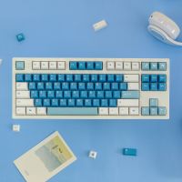 【ที่ครอบกุญแจเท่านั้น】Gmk Sea Mist แป้นพิมพ์ตัวอักษร Love 129คีย์โปรไฟล์เชอร์รี่ PBT ห้าด้านการระเหิดพร้อม2U เปลี่ยน1.75U สำหรับเชอร์รี่สวิตช์ MX คีย์บอร์ดแบบกลไก Keychron/RK61/GK61/Anne Pro 2