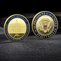 【CC】❇℗♟  The Gold Coin Souvenir Gifts 46th/ 45th of U.S. Joe Biden/ Plated Commemorative Coins