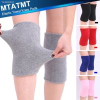 ☄㍿┅ 1Pair Elastic Towel Knee Pads Dance Protection Cover Winter Warm Thermal Knee Sleeves for Joint Pain Arthritis Relief Women Men