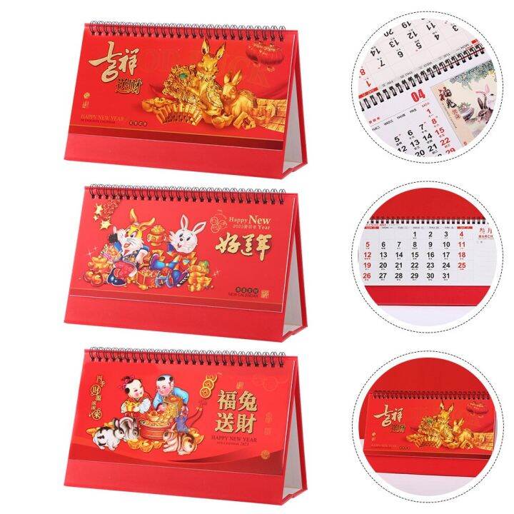 Calendar 2023 Chinese Desk Table Year Wall Desktop Planner Monthly