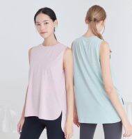 Penny Activewear เสื้อกล้ามออกกำลังกาย ทรงปิดสะโพก แขนไม่กว้าง คอกลม ชายเสื้อด้านหลังดรอปไสตล์หน้าสั้นหลังยาว ชายเสื้อผ่าข้าง Gwen Tank