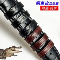 hot style leather strap movable ring genuine watch mens accessories belt black brown