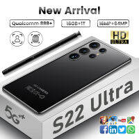 Global สมาร์ทโฟน S22 Ultra 6.8 HD 4G 5G ปลดล็อคซิมคู่โทรศัพท์มือถือ16GB + 1TB โทรศัพท์มือถือเดิม64MP Android 12 Celulares snjspk