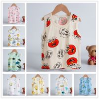 【LF】Kids Vest Cotton Boys and Girls Sleeveless Thin Cartoon Bottoming vest 90-150cm for Summer