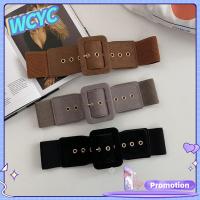 WCYC Women Elastic Luxurious For Coat Sweater Leather Strap Wide Belt Waist Belts Dress Waist